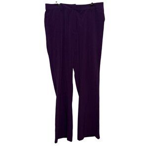 Womens Purple Straight-Leg Pants Size 12W By Denim 24/7